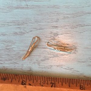 14k gold shepherds hook earrings